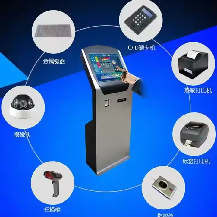 Queuing Management System supporting customized and fingerprint /ID cardidentification