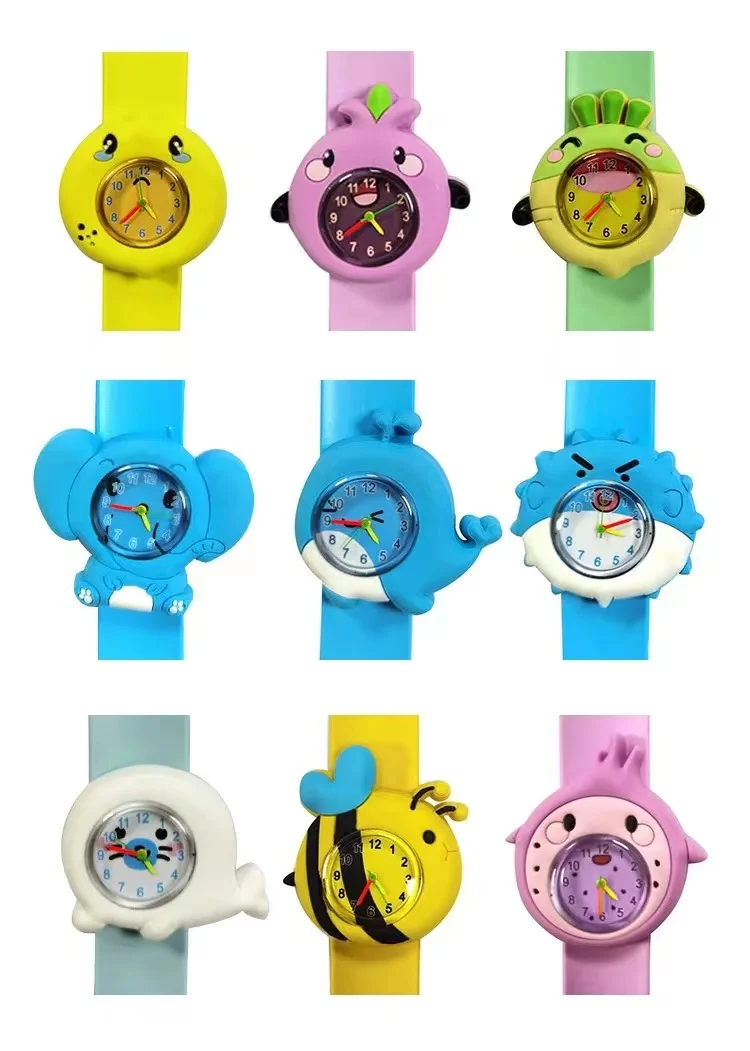 Cartoon Kid Children Cute Slap Watch Bracelet Silicone Slap Watches