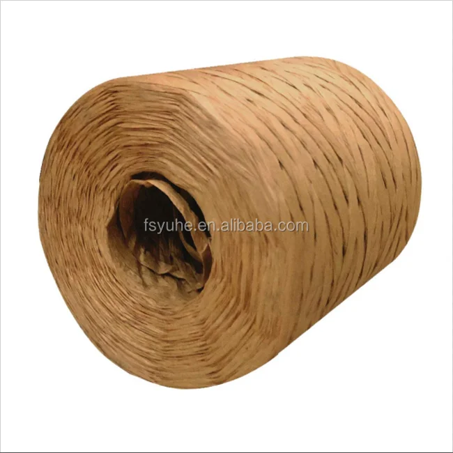 Wholesale 200g Natural Raffia Factory Price Rolls Colored Raffia Yarn Twine Paper Ribbon Rope For Gift Box Packing Raphia Rafia