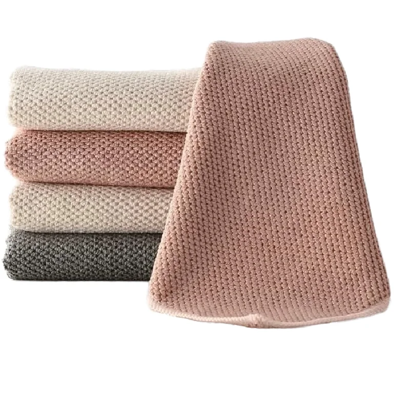 Custom Reusable Corn Kernel Thickened Absorbent Microfiber Wiping Towels Microfiber Cleaning Cloths Kitchen Cleaning Towels