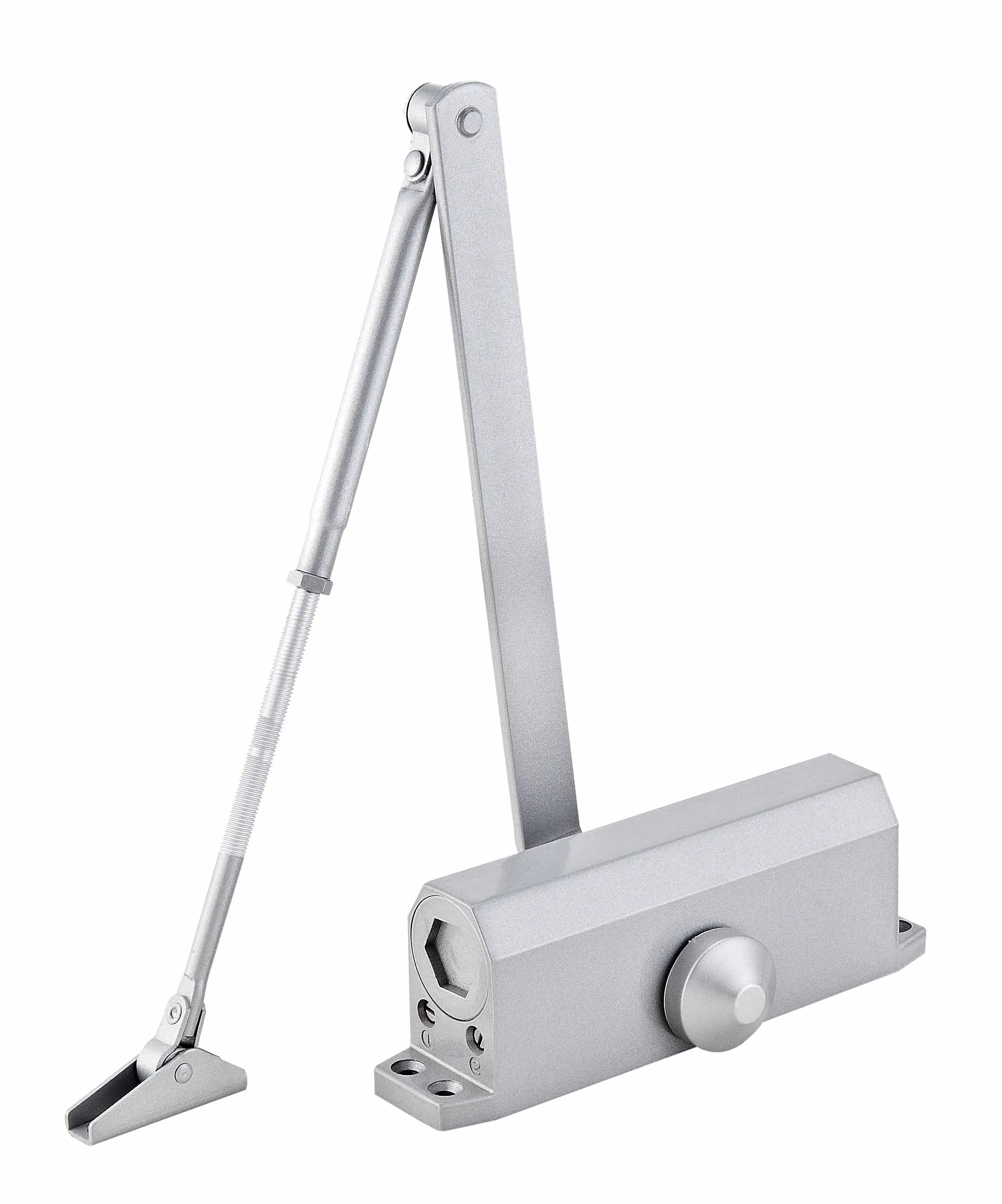 SK-062 Square Type Aluminium Alloy 60-85kg Adjustable Automatic Hydraulic Door Closer With Sliding Arm