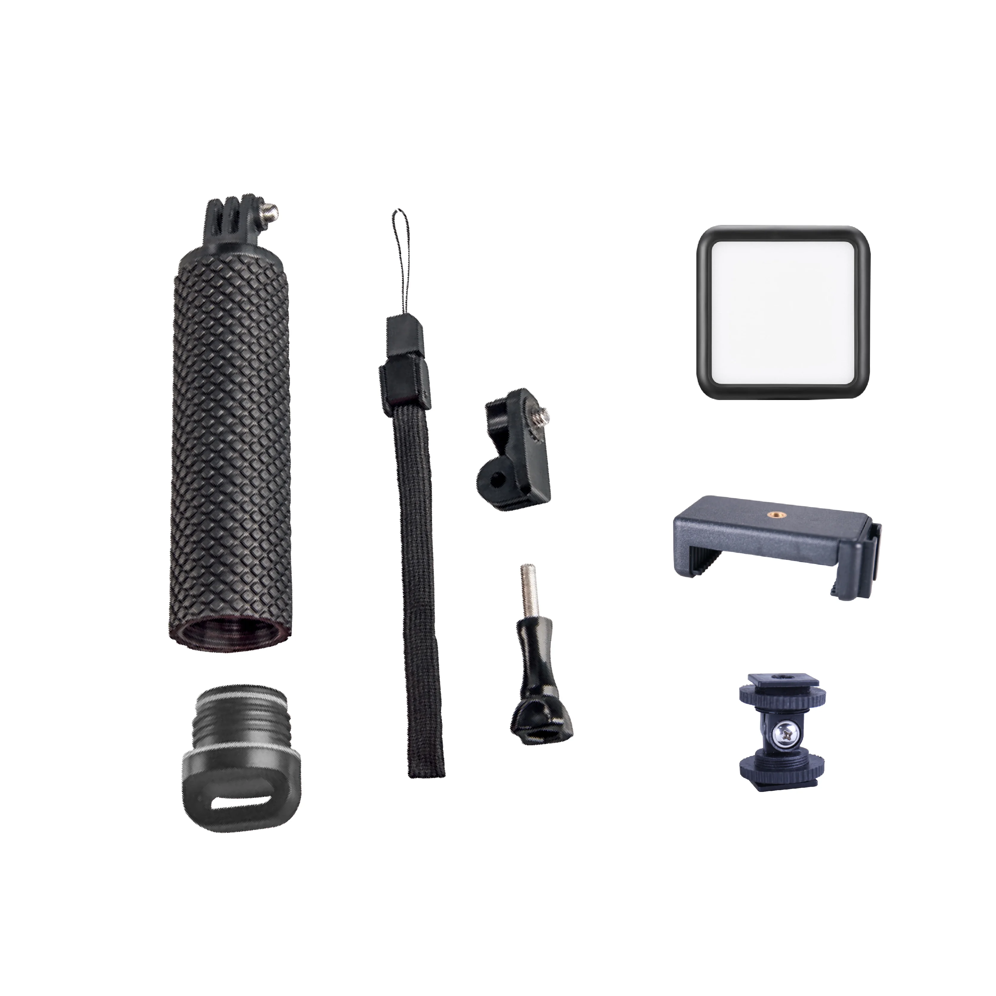 Waterproof Floating Hand Grip kit with light Compatible with GoPro and smartphone for Action Cameras