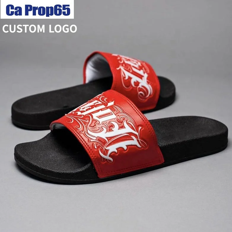 OEM factory premium soft cushion custom men slides shoes, basketball sports comfortable sandals slippers men flip flop slides