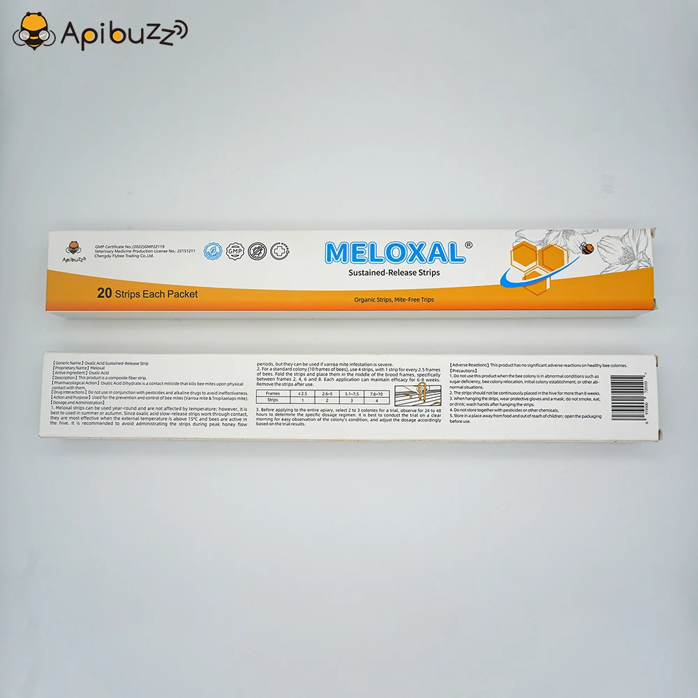 MELOXAL Oxalic Acid Bee Mite Strips for Sale - Organic Varroa Treatment | Near Natural Beekeeping Material Supplies Wholesale