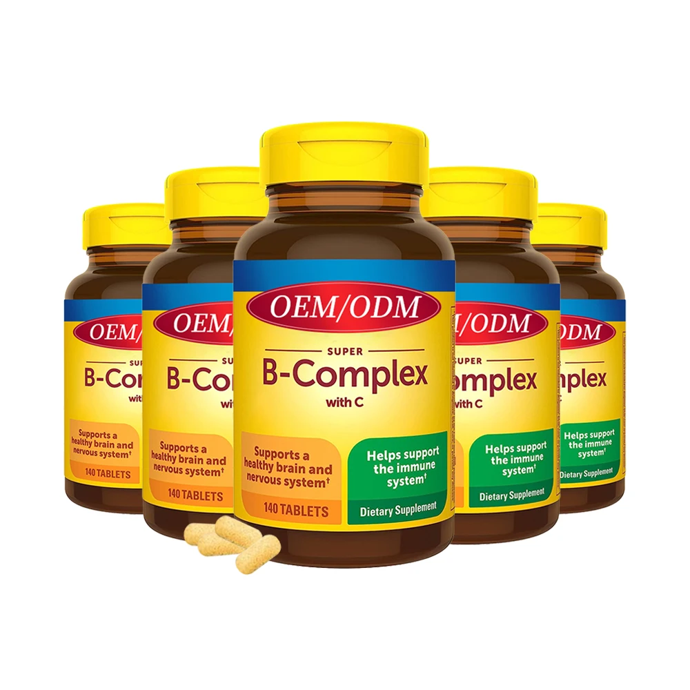 OEM Private Label Supplement Food Supplements Vitamin B1 B6 B12 Tablets Vitamin B Complex Tablets