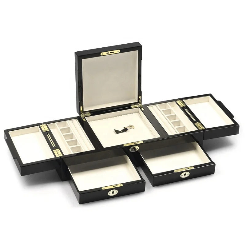 Luxury Jewelry personalized design custom jewelry gift Wooden Box For Storage