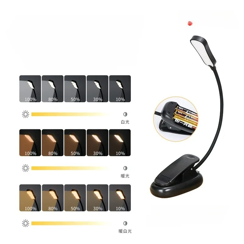 New Arrival USB Rechargeable LED Book Light for Study Desk and Reading