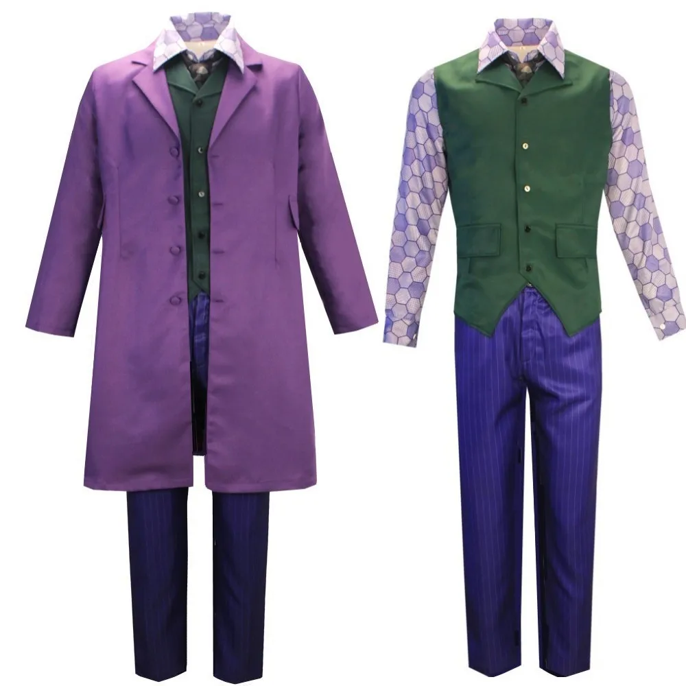 Authentic Dark Knight Joker Men s Suit Cosplay Costume