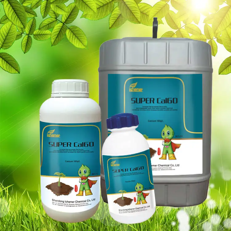 Ichemer super Cal60 agricultural used high efficient Calcium element liquid calcium vegetables fruits organic fertilizer