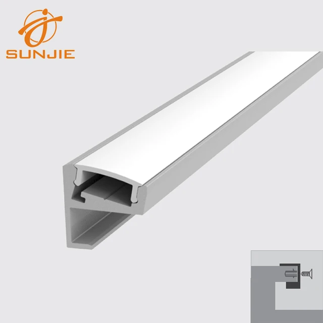 High quality recessed mounted SJ-ALP1918 aluminum LED profile LED channel aluminum extrusion for glass shelf