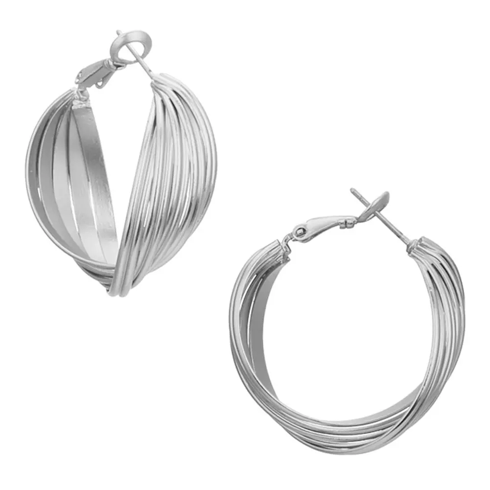 Серьги-кольца из латуни