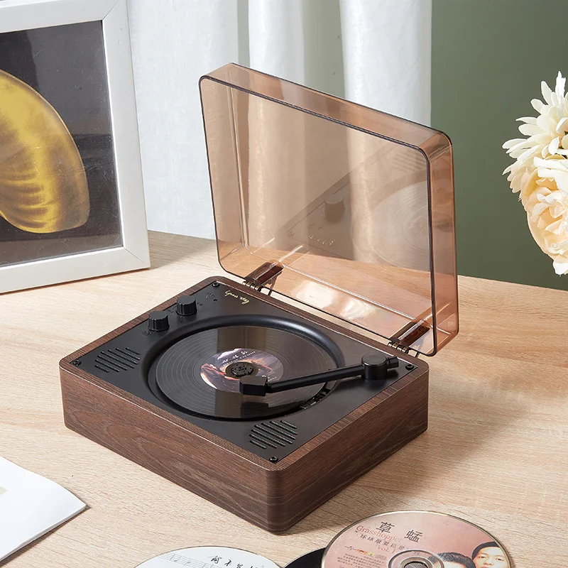 2022 Newest Portable CD Player Built-in Speaker Stereo with Double 3.5mm Headphones Jack Built-in HiFi Speakers bt5.0