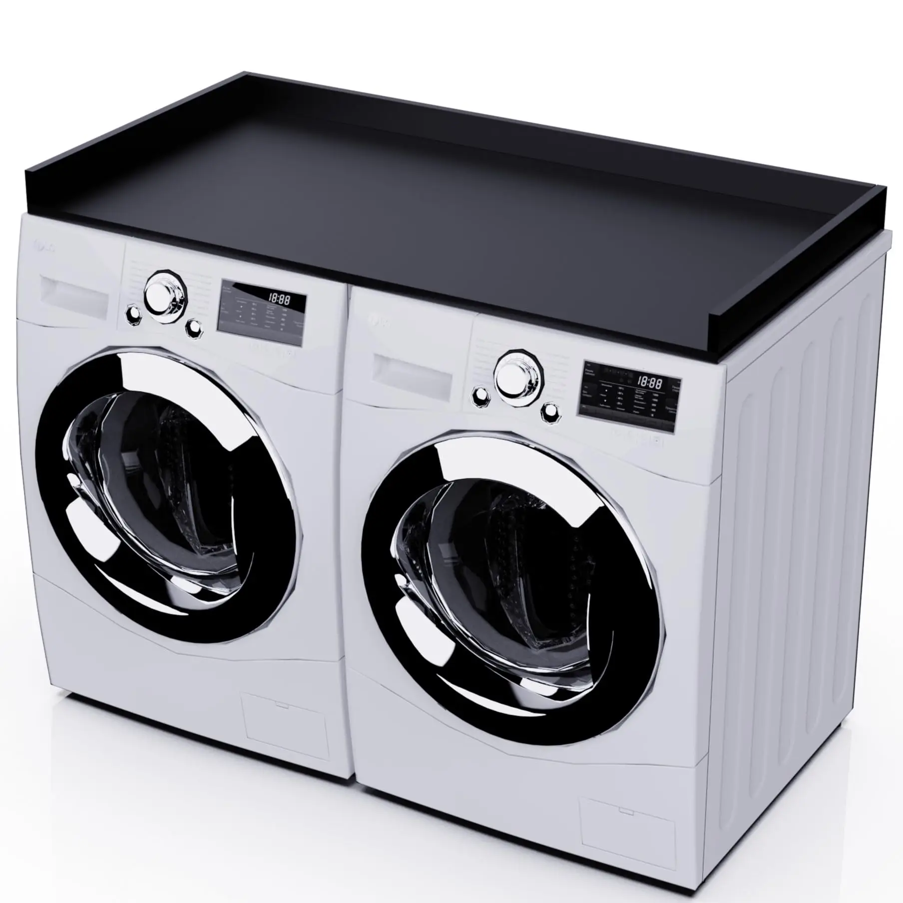 Washer Dryer Countertop Laundry Countertop Topper Wood Washing Machine Shelf Laundry Guard Rail for Laundry