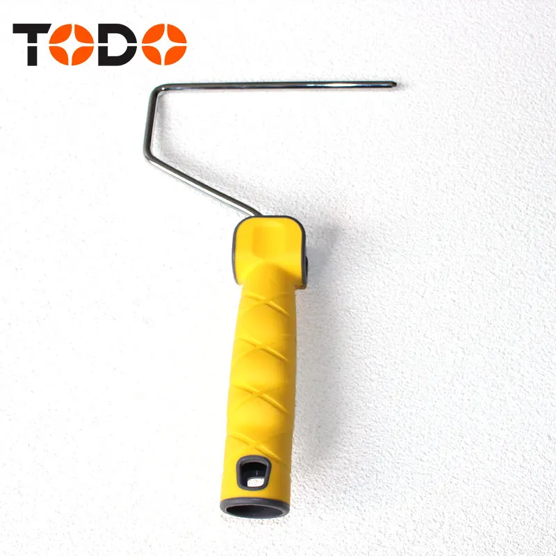 TODO high quality 6 inch European style paint roller frame handle with rubber grip