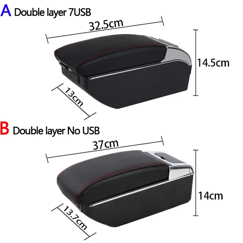 For Toyota Yaris Vitz Hatchback1998 1999 2000 2001 2002 2003 2004 2005 Car Armrest Box Central Storage Arm Rest USB Accessories