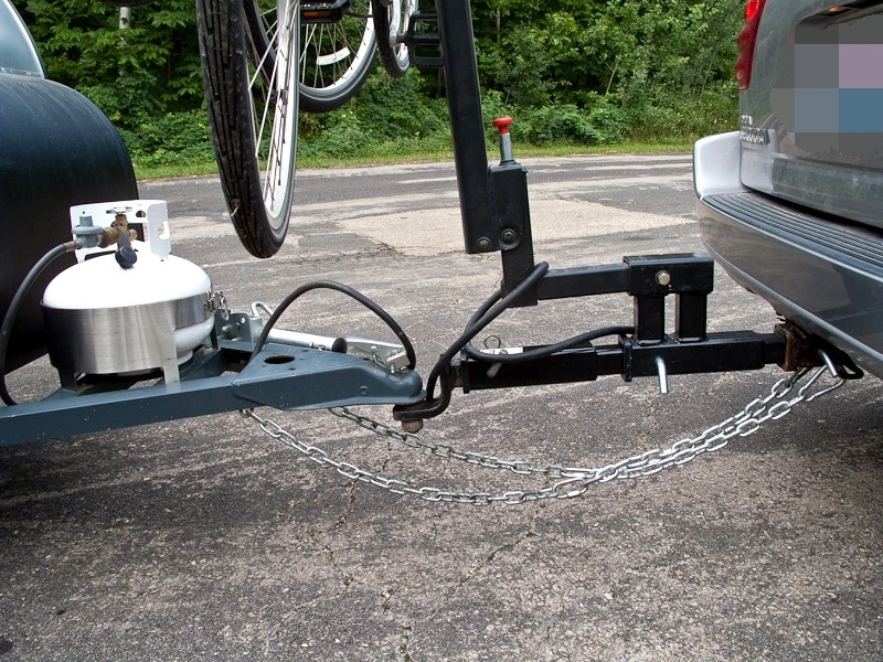 1 Heavy Duty 5/8 Pin Hole Tow Bar Ball Mount 2' Square Tube Extender Adapter Car Trailer Towing Parts Hitch Receiver Extension