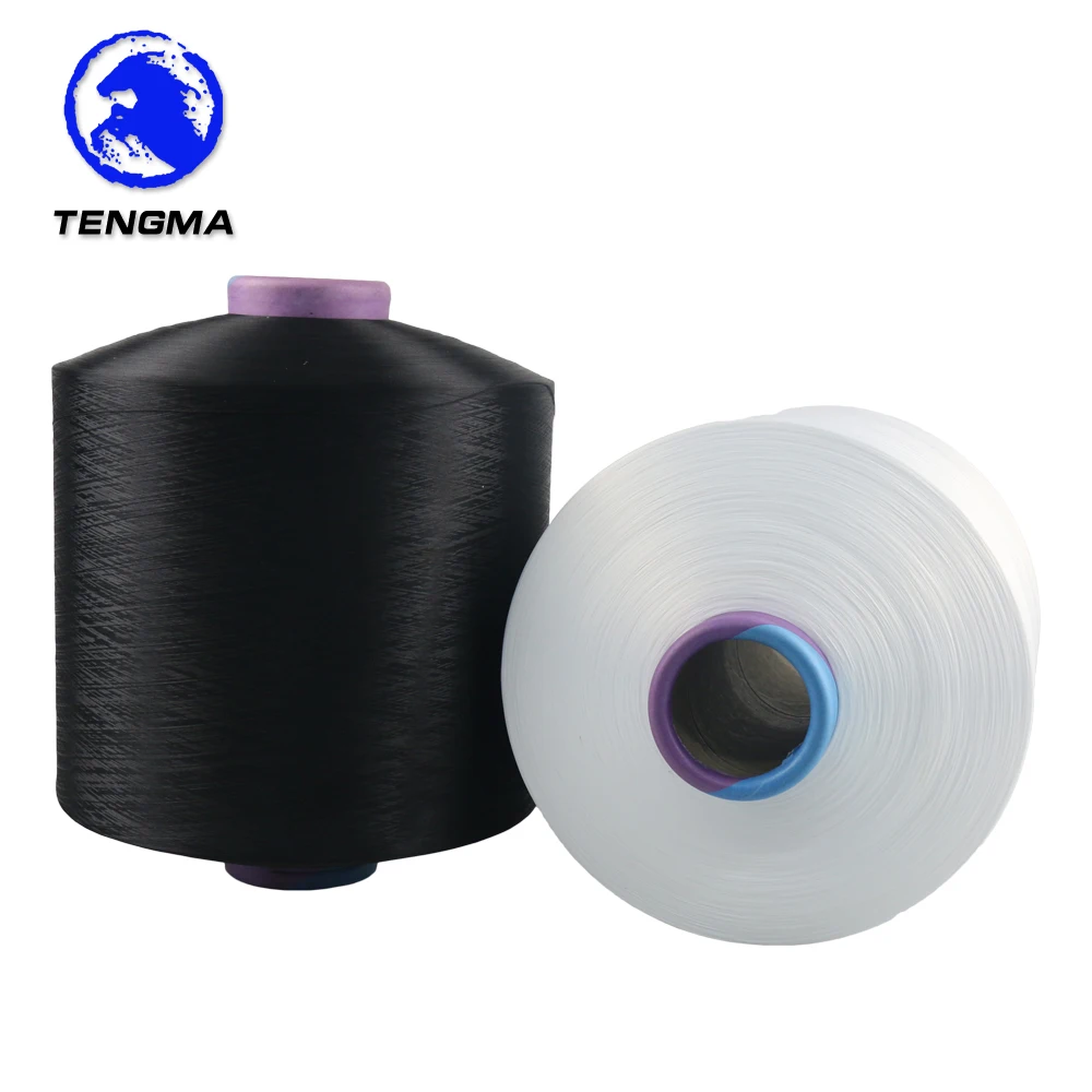 Market price AA grade dope dyed 75 36 dty polyester yarn