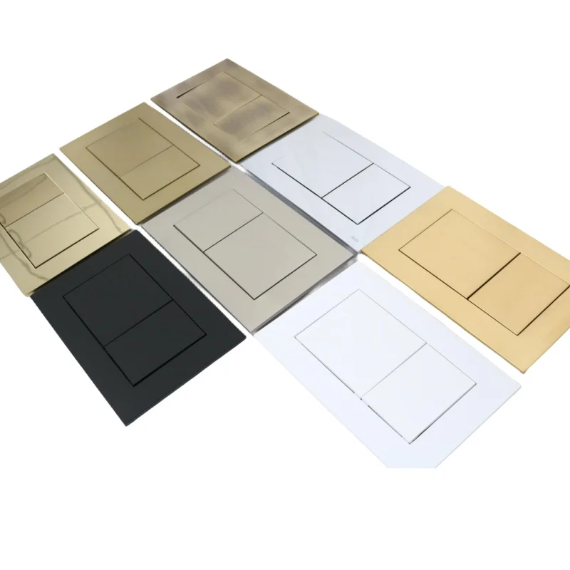 wholesale Factory price abs push button flush plates concealed cisterns toilet flushing plate