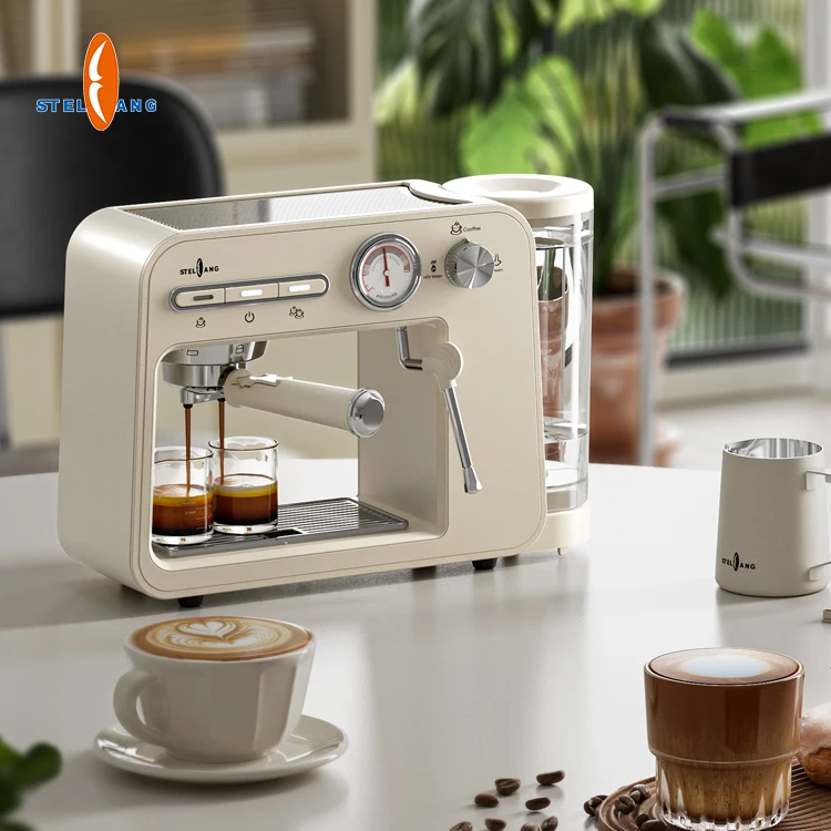 Home Coffee Maker Machine Equipments Semi Automatic Commercial Cappuccino Espresso Machine