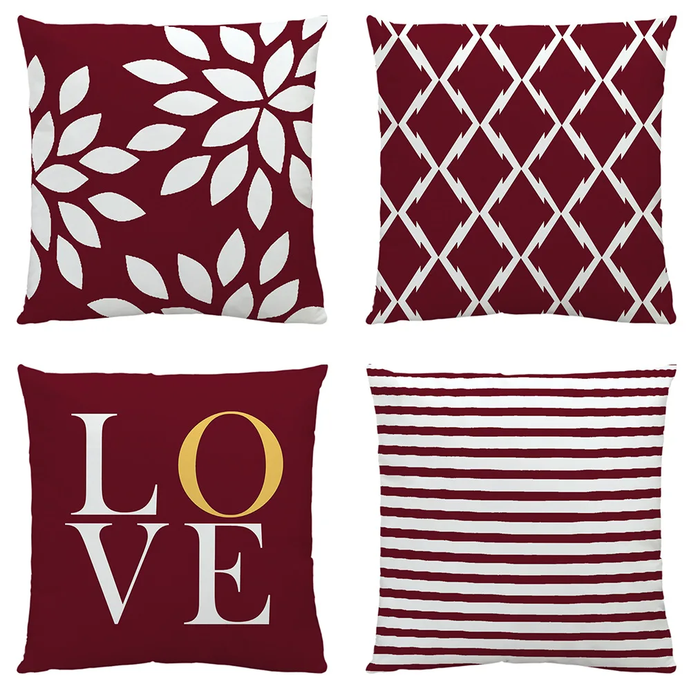 Wholesale Custom Luxury Modern Decor Home Decorative Sofa Set Covers Case Pillow Cover 18x18 50x50 custom cushion cover printing