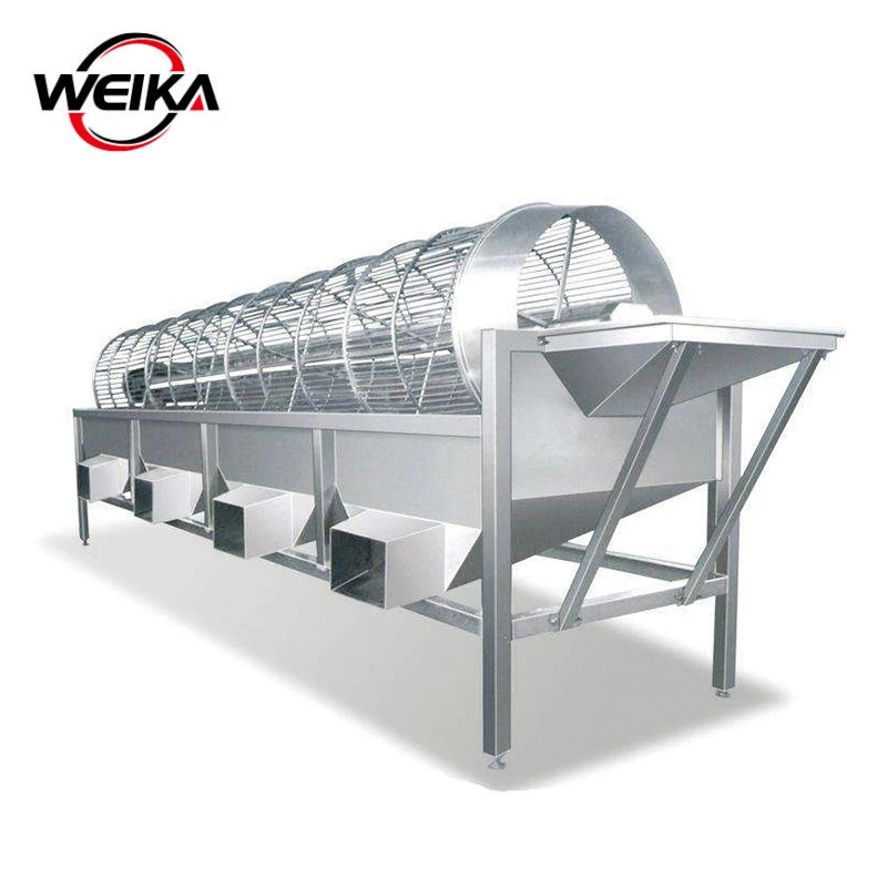 
Hot selling weight classifier drum type tomato sorting machine with low price 