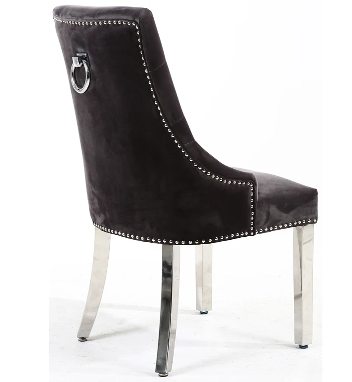 Hot-selling ergonomic velvet back high quality luxury velvet dining chairs