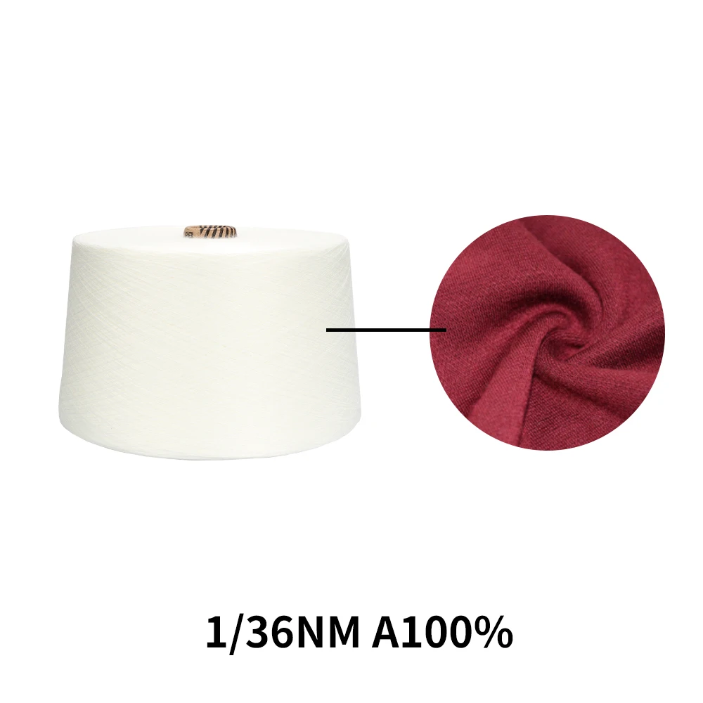 China Yarn Manufacturer Eco-Friendly 2/36NM Dyed Wool Acrylic Yarn Bulk Yarn For Knitting