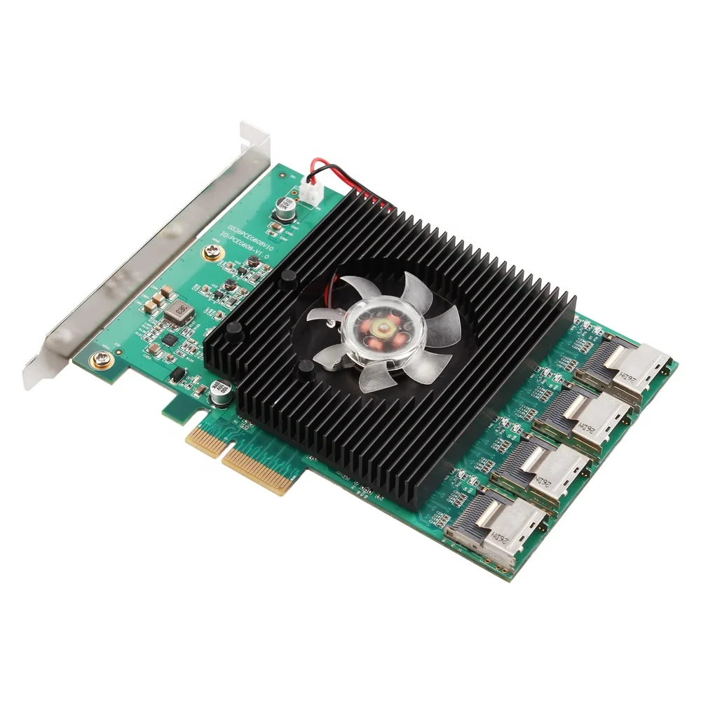  Новое обновление версии 16-портовый PCIe SATA III 6G контроллер