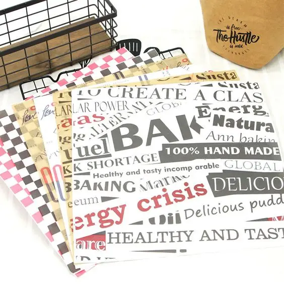 Hamburger Paper Wrapping Hamburger Wrapping Laminated Paper