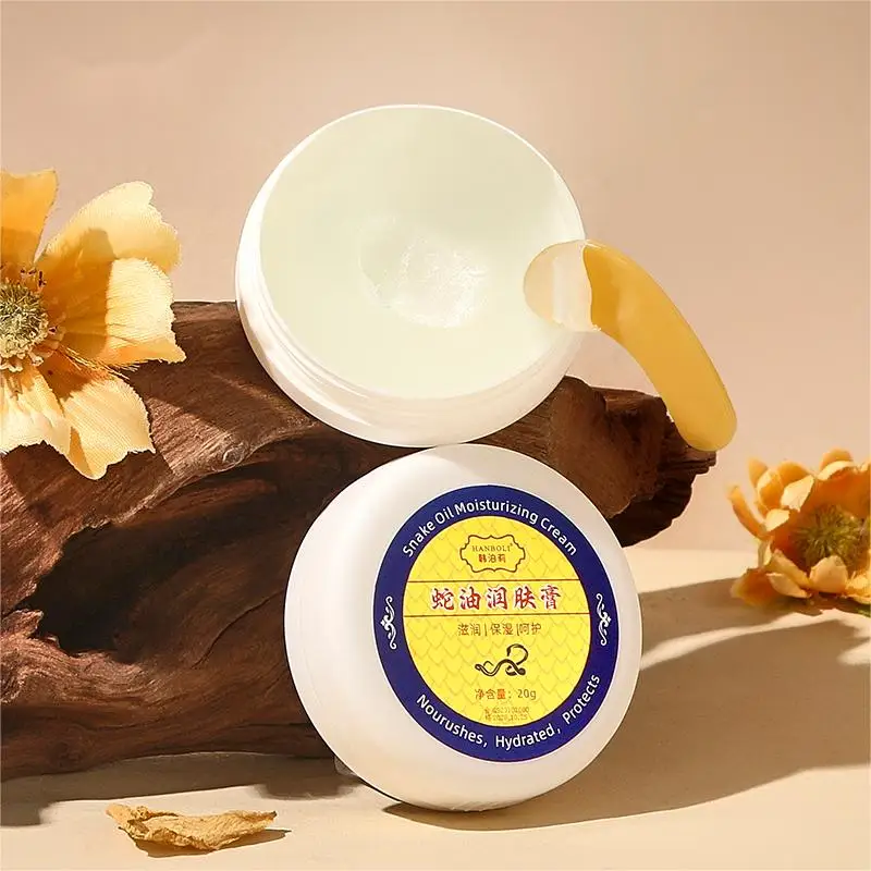 HANBOLI Moisturizing Snake Oil Cream Hydrating Exfoliating Skin Care Smoothing Anti Cracking Hand and Foot Cream