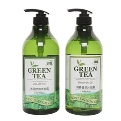 Фабрика Karting, 1 л лосьон для тела, Мягкий увлажняющий гель для душа с маслом зеленого чая