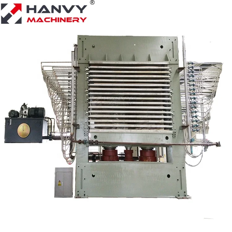 600Ton 15 Layers Plywood Hot Press Machine with Loading Device
