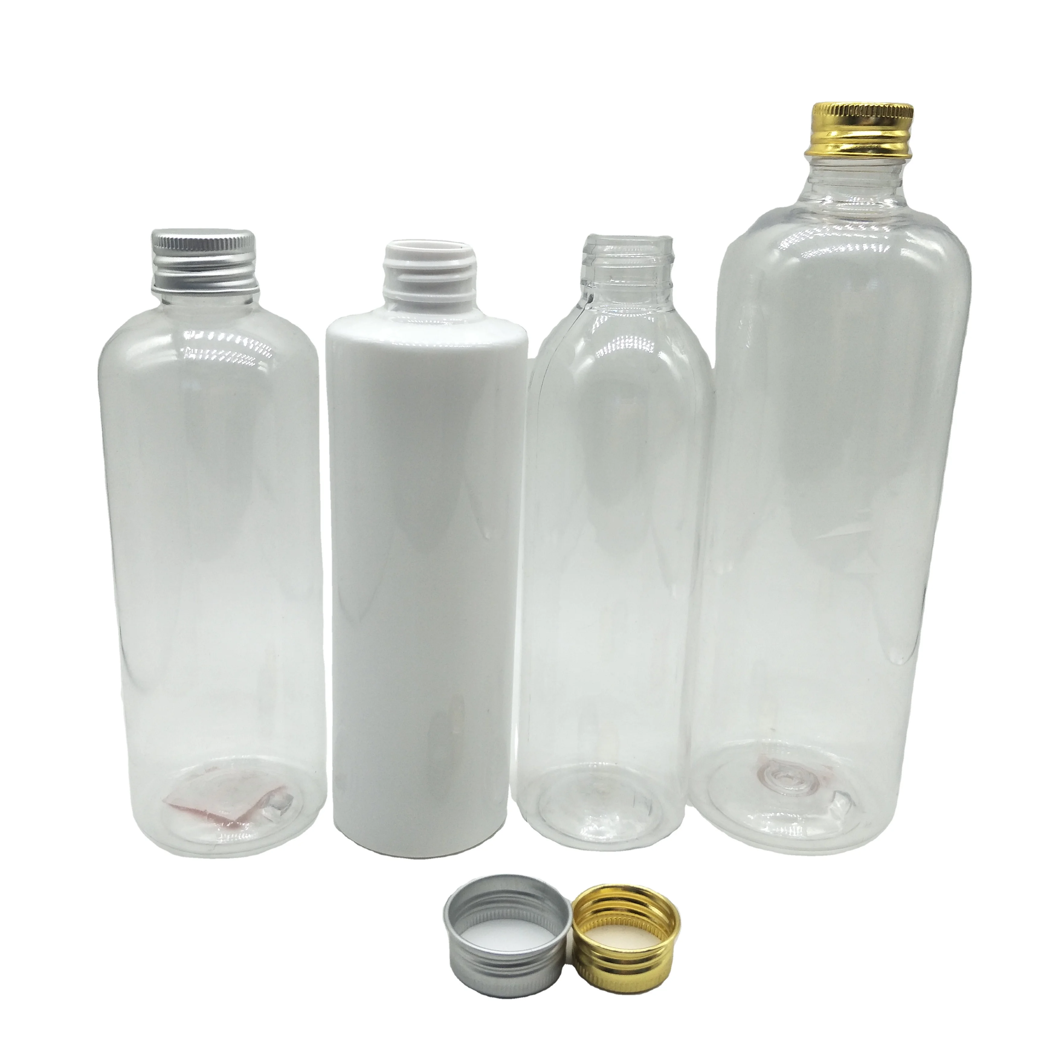 2024 150ml 200ml 250ml PET Colorful  Cosmetic Packaging Bottle with aluminum cover Lotion Container plastic bottle