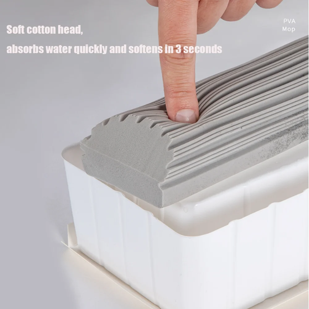 Factory supply high quality cheap hand free self washed mops cleaning floor sponge mop for floor cleaning pva sponge mop