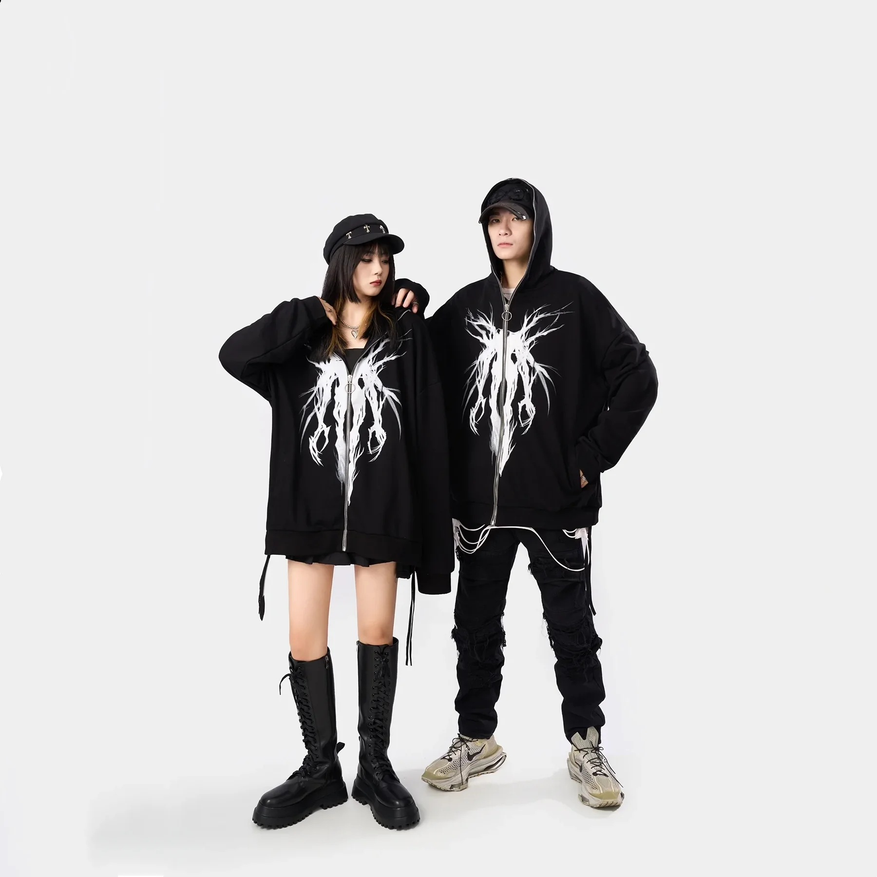 OEM Custom Unisex Casual Fashion Casual Jacket Plus Size Autumn Winter Coat Full Zip Fleece Jackets For Men And Women