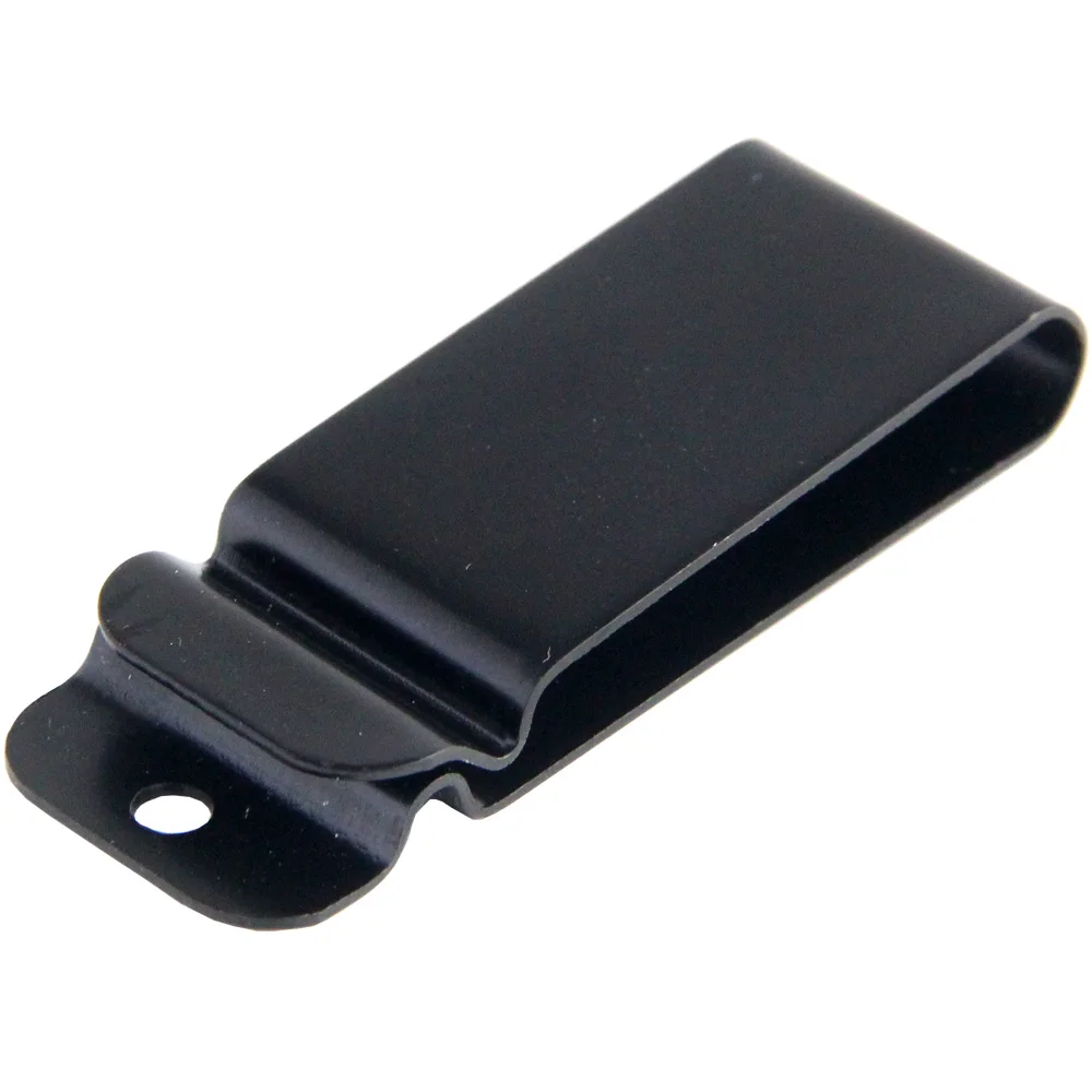 Black Tactical Metal Belt Holster Clip Leather Knife Sheath Holster Manganese Steel Belt Clip