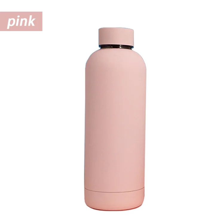 Лидер продаж, модная спортивная колба из нержавеющей стали с двойными стенками, бутылка для воды с узким горлом