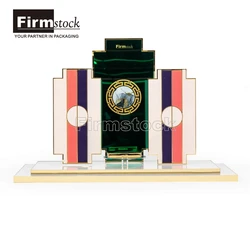 2022 New design marble lipstick skincare custom perfume bottle counter makeup small showcase