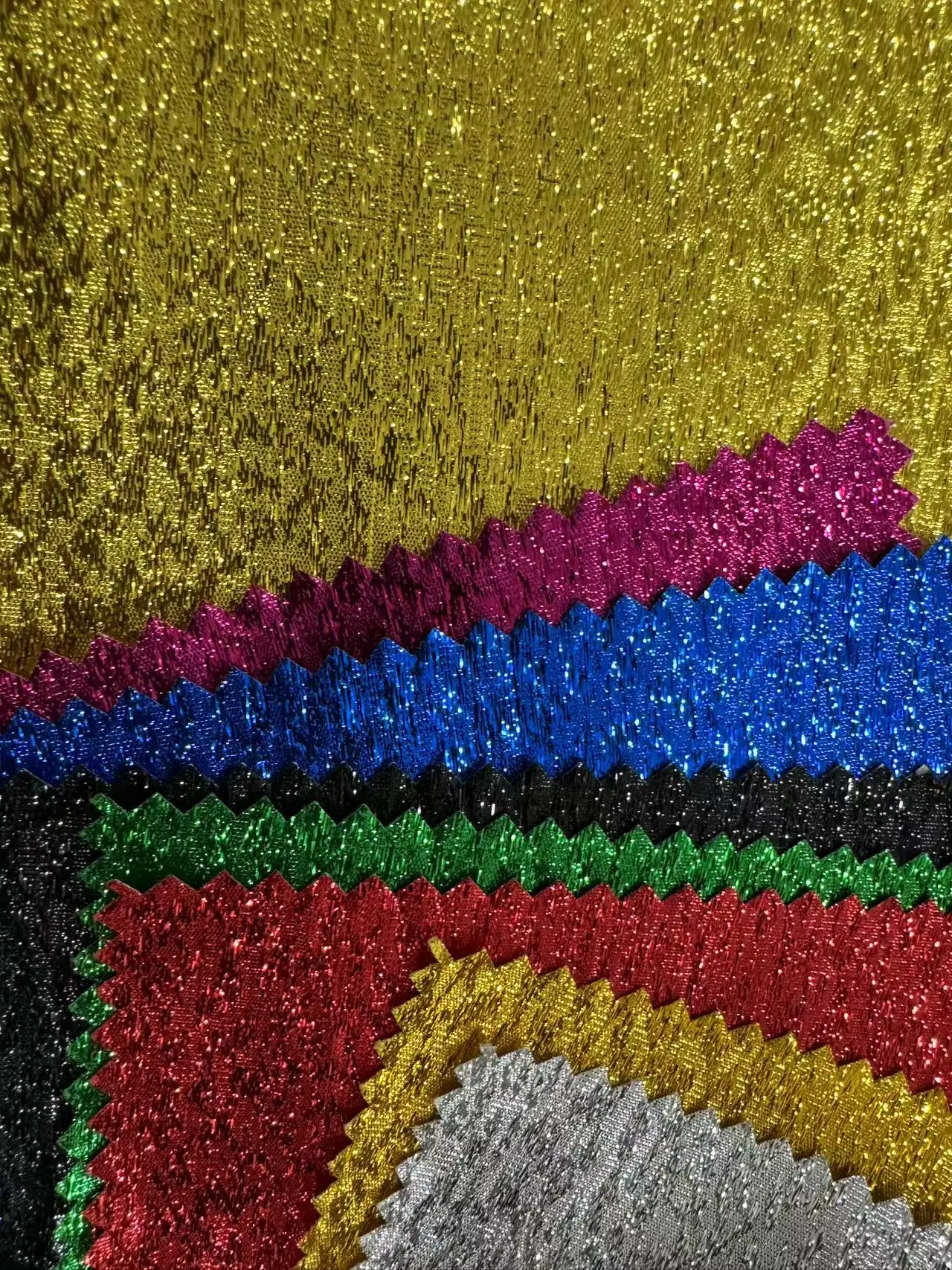 POLYESTER LAME FABRIC METALLIC PURPLE COLOR FOR DRESS