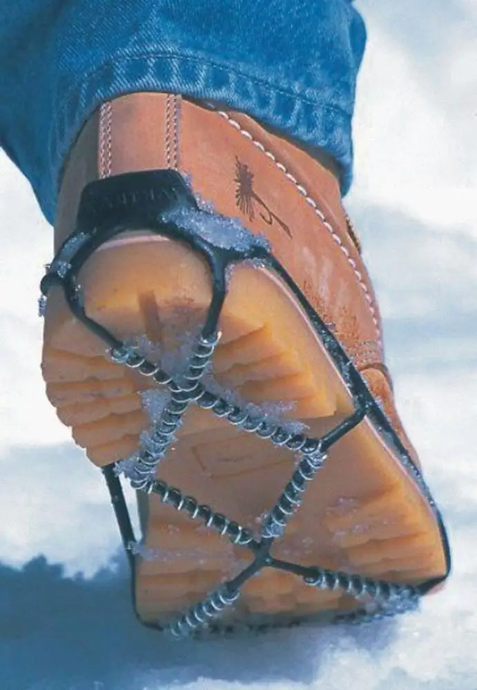 safe slip on ice grips ; ice grippers ; anti slip snow shoe cleats