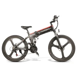 Samebike LO26 Folding Electric Bike 26 Inch Portable Mountain Bike SHIMANO 21 speed