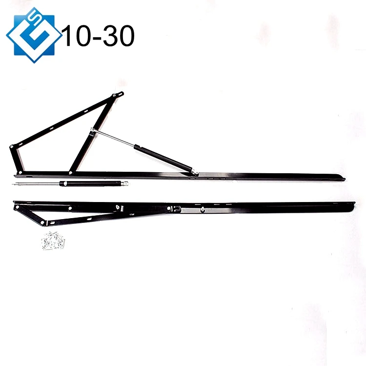 Factory Wholesale 1500mm Bed Storage Lifting Hardware Fitting Hydraulic Upturned Pneumatic Rod Bed Box Lifter Mechanism