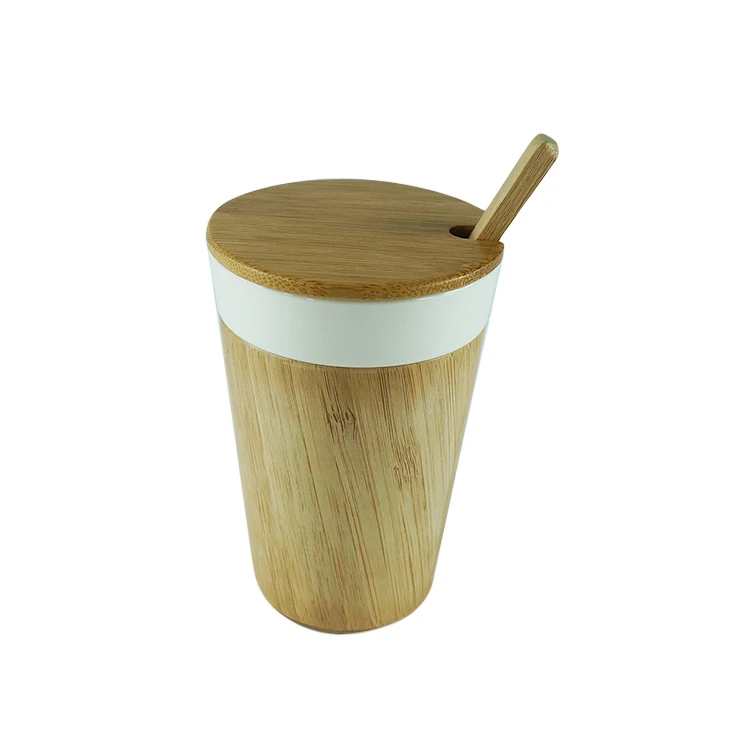 Высококачественная бамбуковая многоразовая кофейная чашка для кофейни