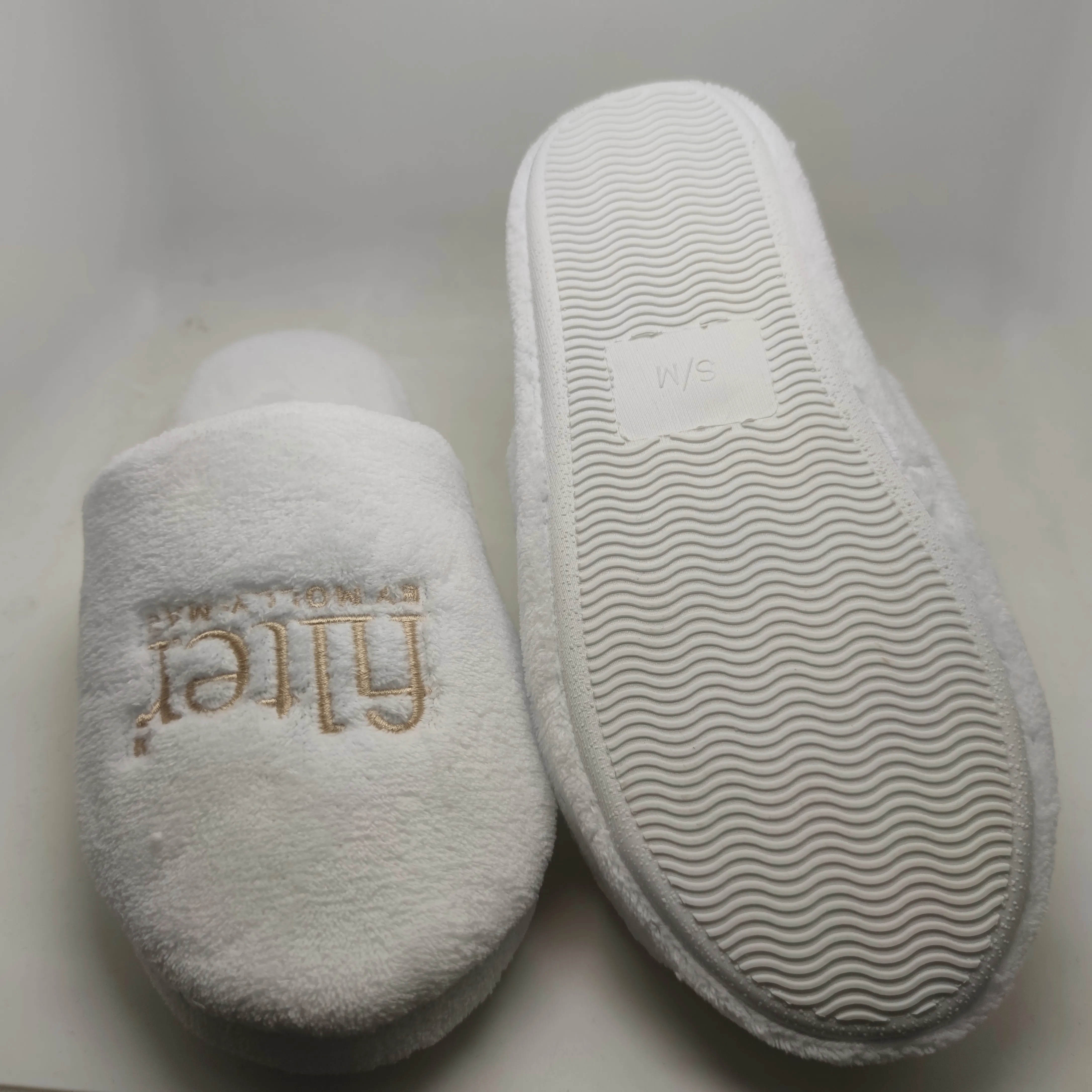 Factory Luxury Hotel Travel Spa Slipper Indoor House Slippers TPR Sole