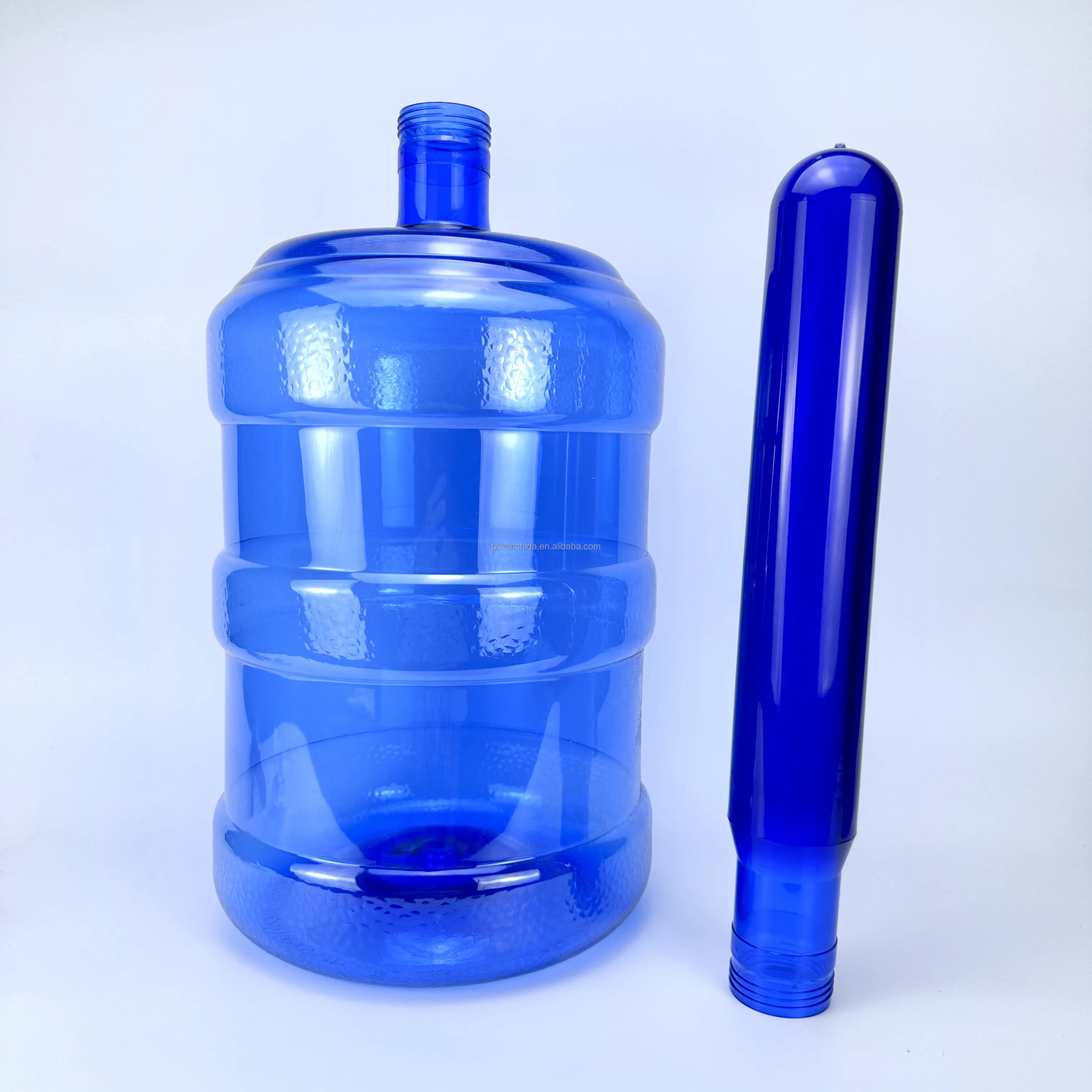 5gallon 700g 730g Blow Moulding Machine 20 Liter  750g Plastic Blue transparent 5gallon PET preform