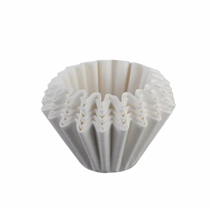 Disposable Coffee Filter Basket, Unbleached Coffee Filters Paper Basket, Fits Basket Style Electric Coffee Makers