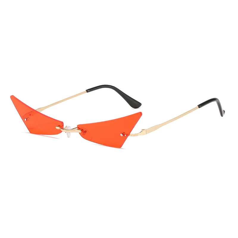 Sunglasses sun glasses rimless designer promotion Popular square nen Fashion Metal women Sunglasses
