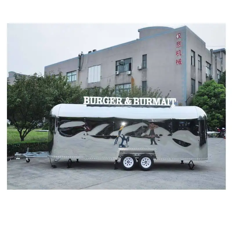 New Arrival 4 Meters Length Airstream Food Vending Trailer/Street Mobile Food Truck