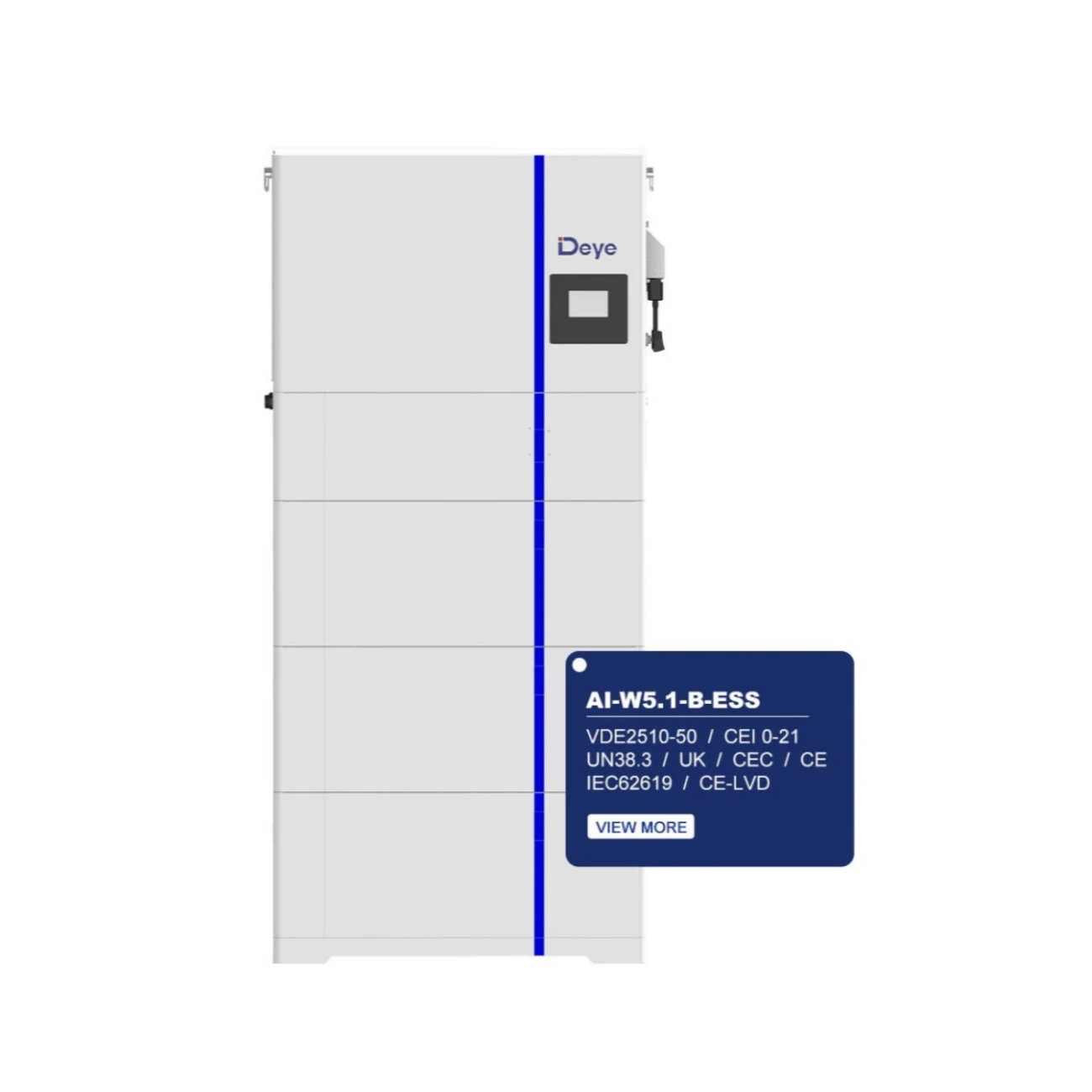 Deye ESS-All In One домашний настенный аккумулятор 51,2 В 100ah lifepo4 AI-W5.1-B-ESS системы хранения энергии низкого напряжения