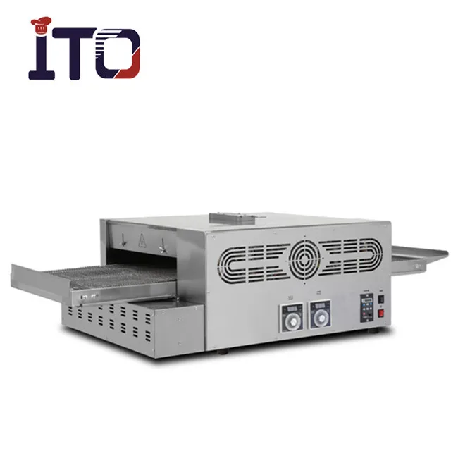 Factory Direct Sale Stainless Steel Hot Air Circulation Gas Conveyor Pizza Oven For Bakery
